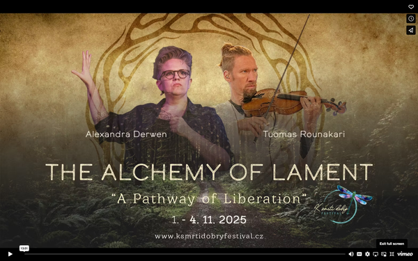 Lament in the Heart of Europe: Last call (and special offer) for the Alchemy of Lament retreat 1 - 4th November in Czechia